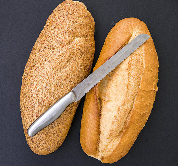 full wheat bread and whole wheat bread,full wheat bread, small village breads, - Photo, Image