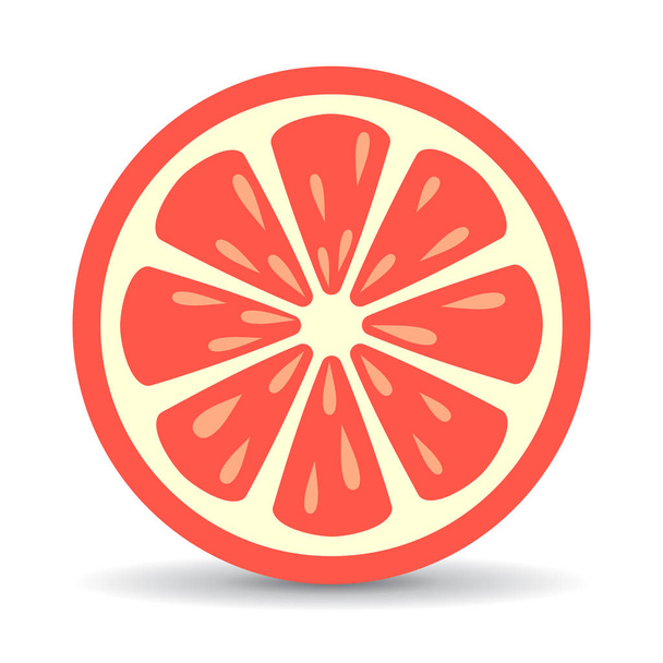 Grapefruit vector icon - Vektör, Görsel
