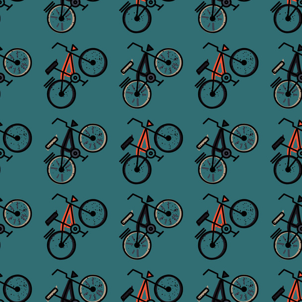 Bicycle seamless pattern - Vector, afbeelding