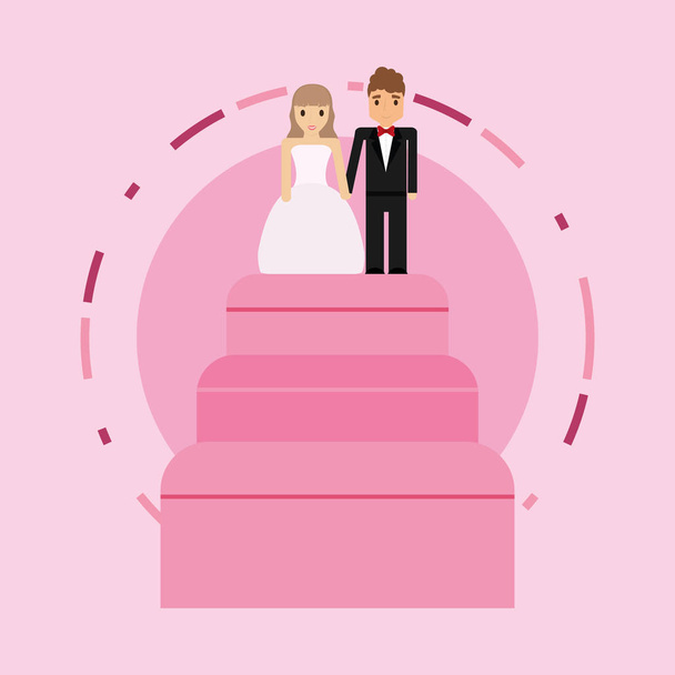 Svatební dort Design - Vektor, obrázek
