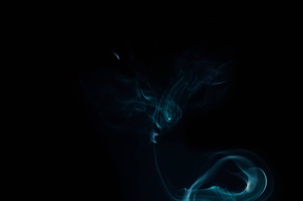 Abstract smoke on black background - 写真・画像