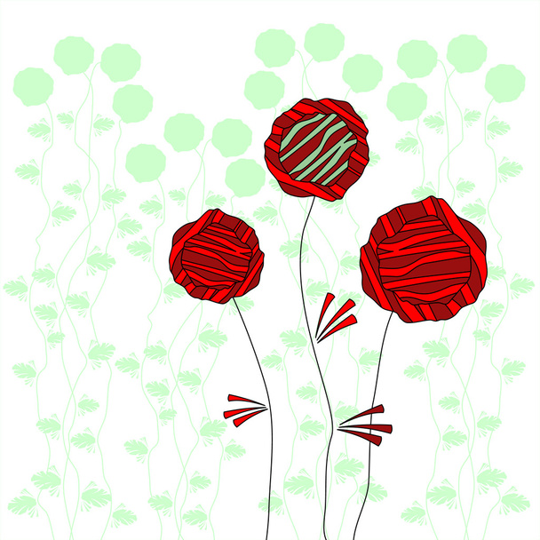 Floral background - Vector, Image
