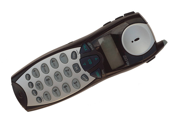 Telefon bezprzewodowy, na białym tle - Zdjęcie, obraz