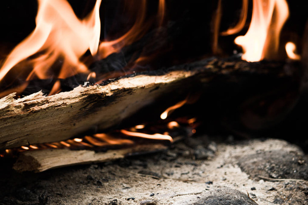 Великий лісовий вогонь горить у лісі
 - Фото, зображення