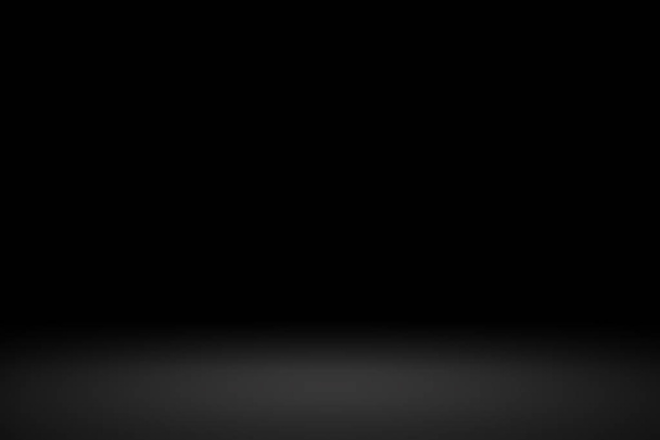 Abstract luxury black gradient with border vignette background Studio backdrop - well use as backdrop background, studio background, gradient frame - Photo, Image