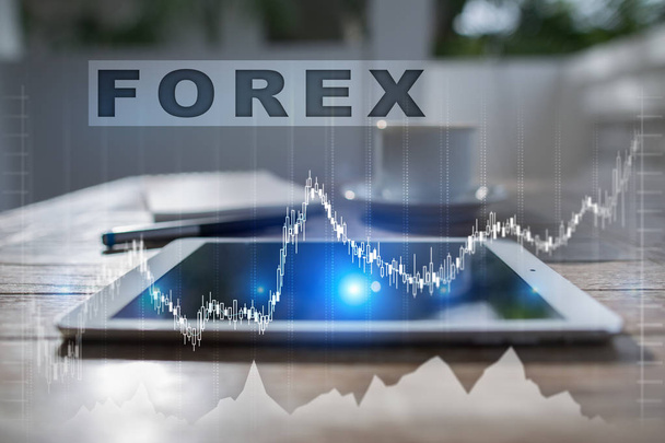 Forex trading, Online investment. Business, internet and technology concept. - Photo, image