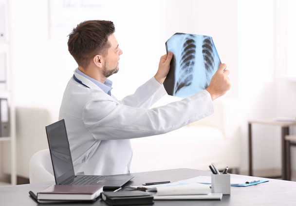 Doctor with x-ray image  - Фото, зображення