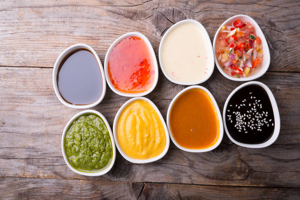 Different type of sauces - Foto, afbeelding