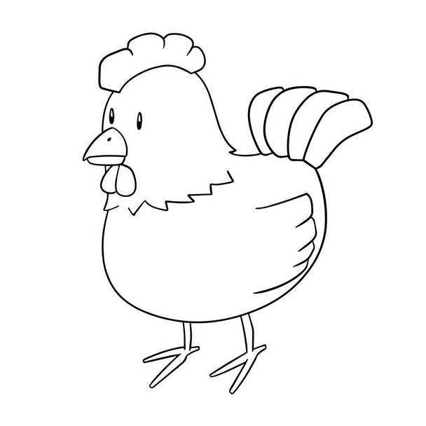 φορέα που του κοτόπουλου - Διάνυσμα, εικόνα