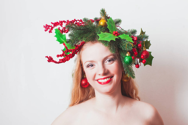 Stylish Christmas headdress - Zdjęcie, obraz