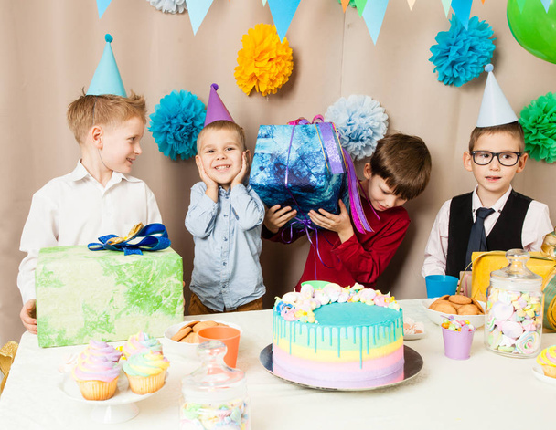 Boy birthday cake - Φωτογραφία, εικόνα