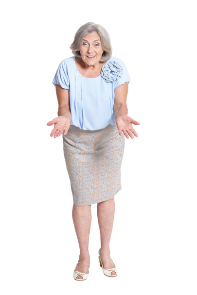 Mujer mayor alegre
 - Foto, Imagen