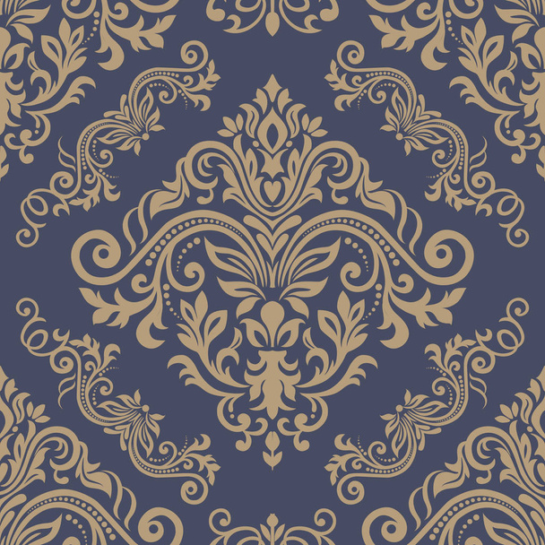 Seamless Damask Wallpaper. Seamless oriental pattern. Classic vi - Вектор, зображення
