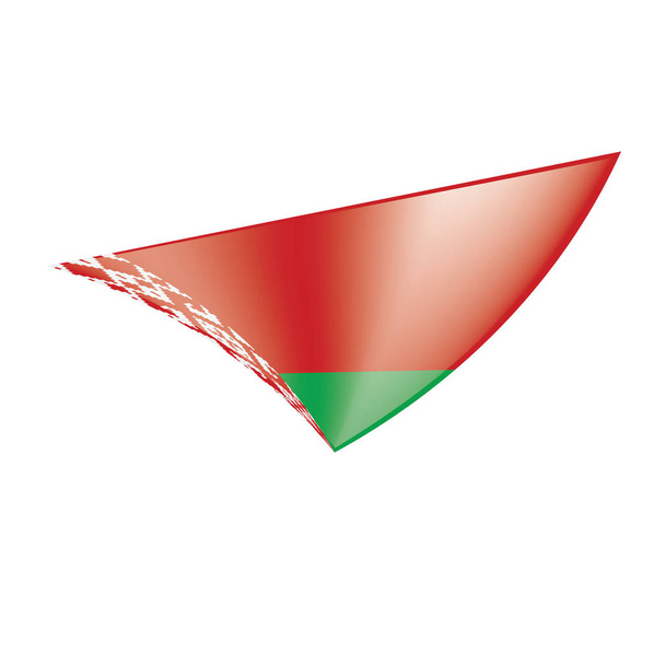Fehéroroszország zászló, vektoros illusztráció - Vektor, kép