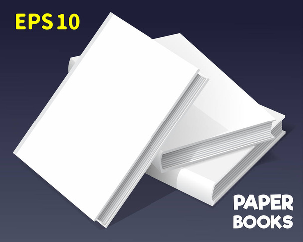 mock-ups van papieren boeken-03 - Vector, afbeelding