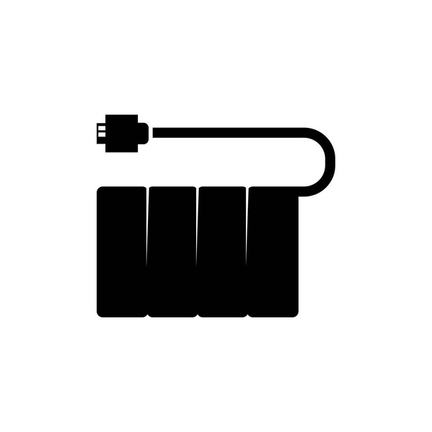 Accumulatore UPS. Icona vettoriale piatta dell'alimentazione elettrica ininterrompibile
 - Vettoriali, immagini