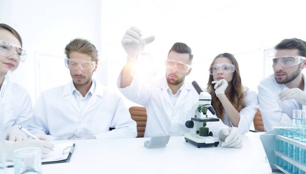 Team of scientists working together at the laboratory - Fotoğraf, Görsel