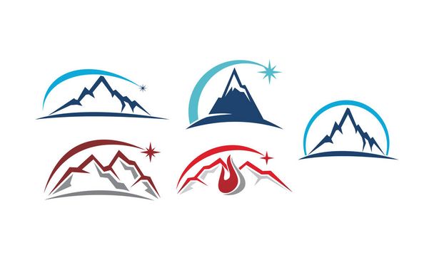 Set di modelli di soluzione di montagna
 - Vettoriali, immagini