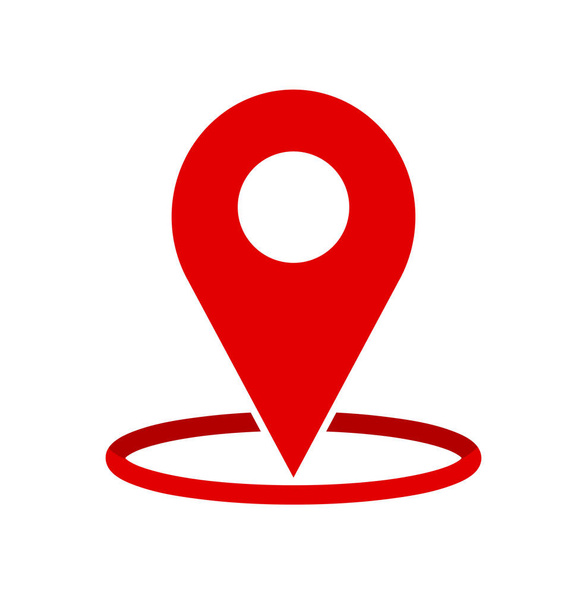 locatie van de PIN geïsoleerd pictogram ontwerp, illustratie vectorafbeelding,  - Vector, afbeelding