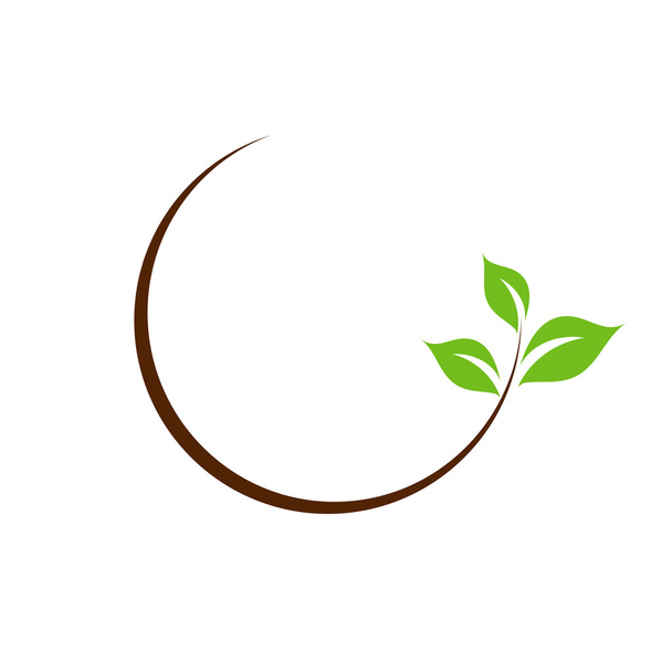 Organic leaf logo - Vector, Image