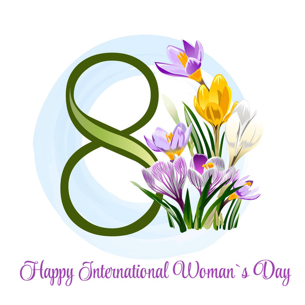 the international womens day - Vector, Image