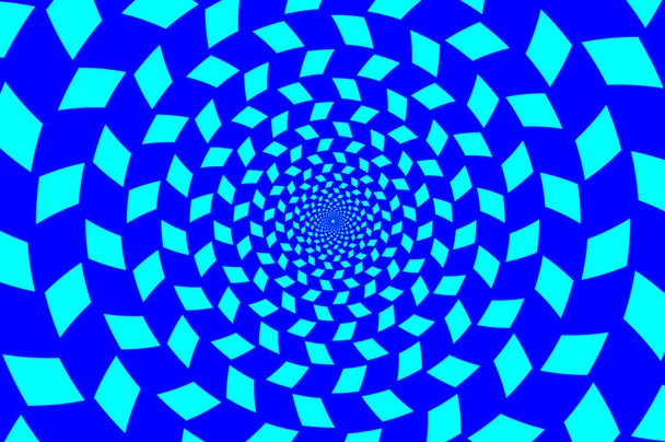 Optická iluze - šachovnice spirála, - Vektor, obrázek