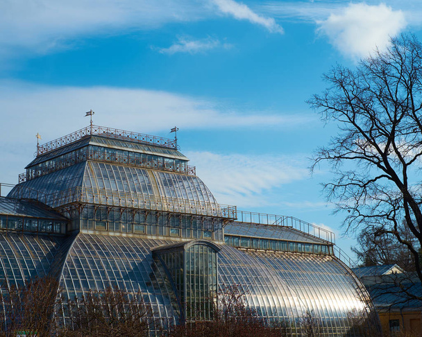 Building of Saint Petersburg botanical garden (public property) Toned - Foto, immagini