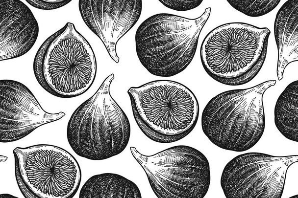 Seamless vector pattern with figs. - Vector, Imagen