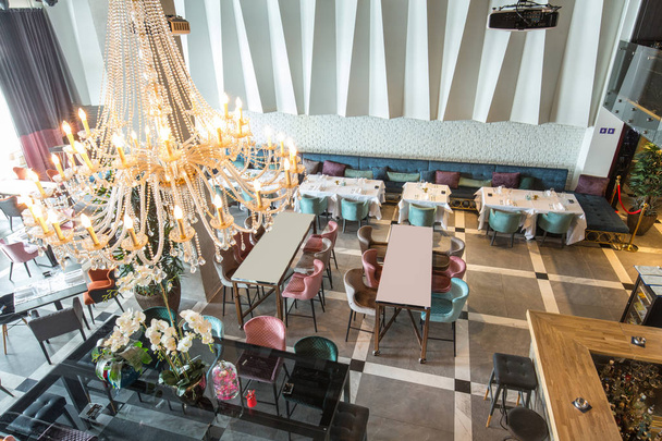 Interior of a new luxury restaurant in the morning - Fotografie, Obrázek