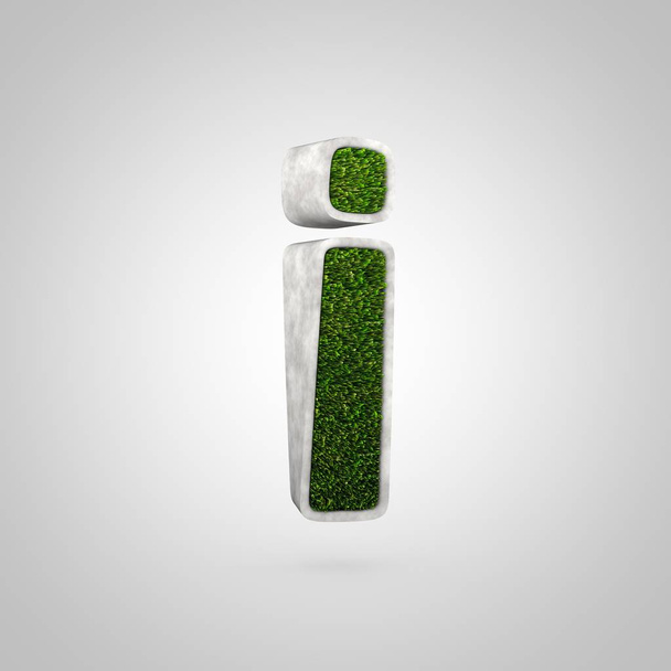 Grass letter I lowercase - Photo, Image
