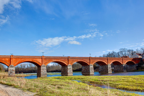 kuldiga Lettland Ziegelbrücke - Foto, Bild