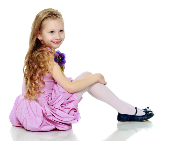 Beautiful little girl 5-6 years. - Photo, Image