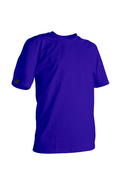 T-shirt bleu marine
  - Photo, image