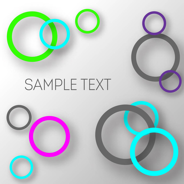 Abstract background of circles. - Vector, Imagen