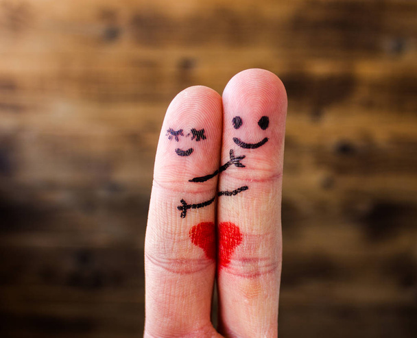 пара пальцев показывают любовь
 - Фото, изображение