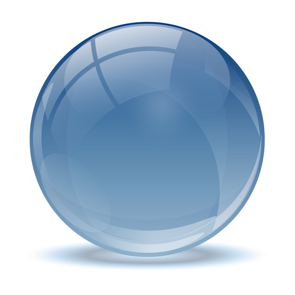青い抽象アイコン ボール - ベクター画像