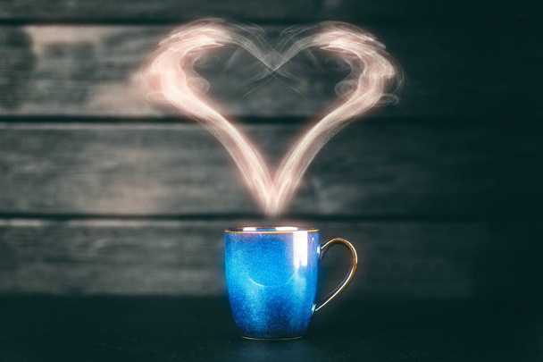 Sininen kahvimuki
 - Valokuva, kuva