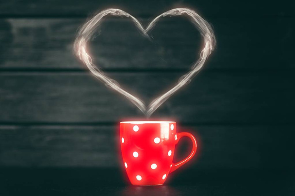 taza de café rojo - Foto, imagen