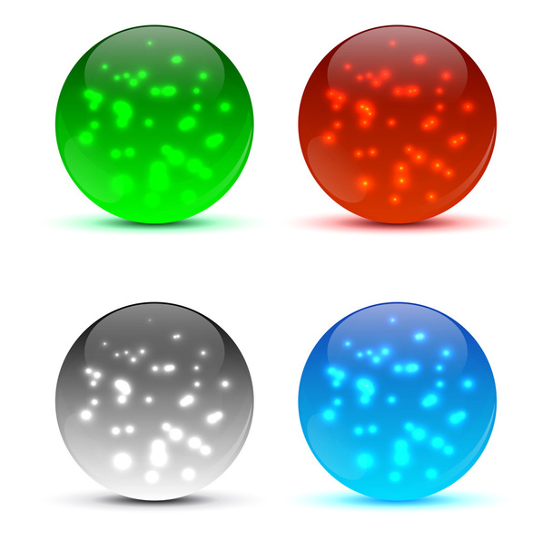 Bright colorful icon balls - Vecteur, image