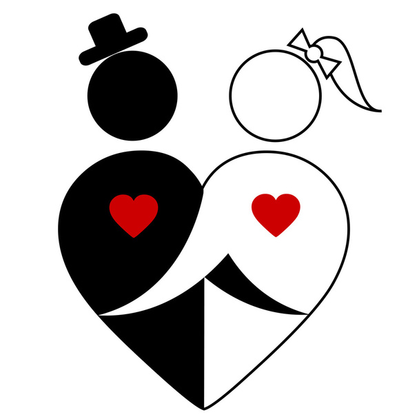 Abstract couple - Vector, Image