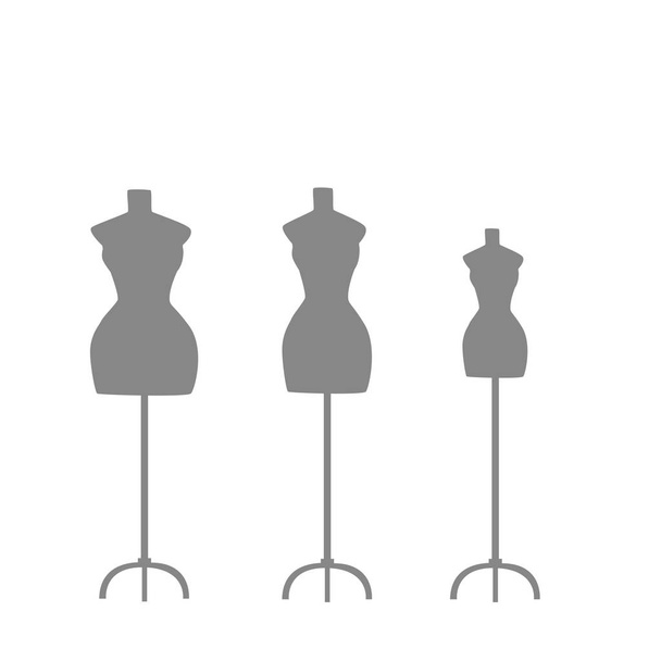 several light mannequins on a light background - Vecteur, image
