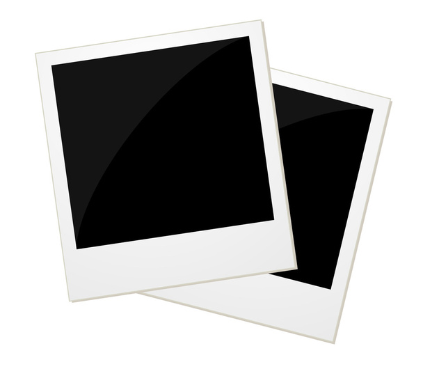 Two polaroid photos - Vector, Image