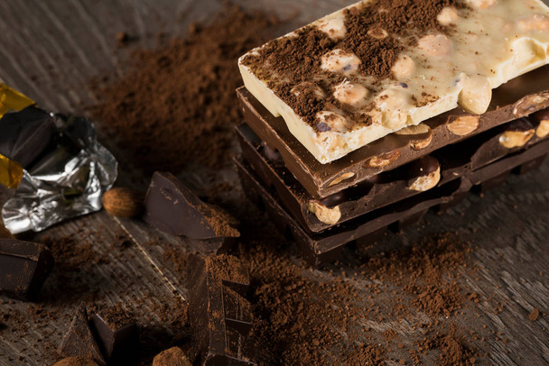 Chocolate. Chocolate bar. - Photo, Image
