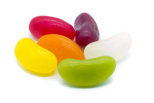 Seis feijões de geleia coloridos
 - Foto, Imagem