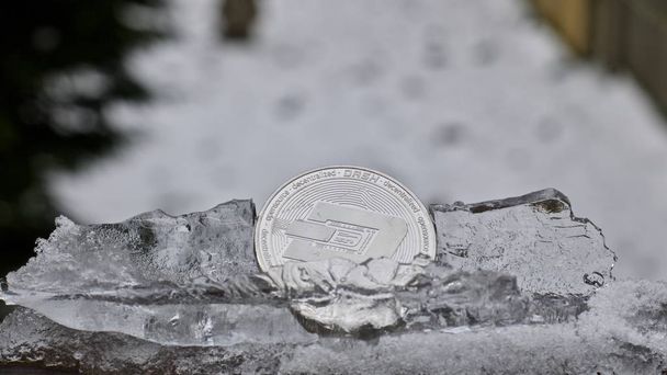 Dash concepto de hielo moneda
 - Foto, Imagen