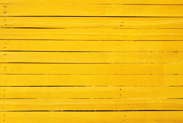 Yellow wooden wall  - 写真・画像