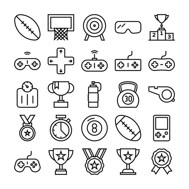 Sports Line Vector Icons 5 - Vector, afbeelding