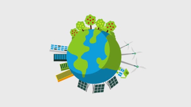 Ökologie erneuerbare Energien - Filmmaterial, Video
