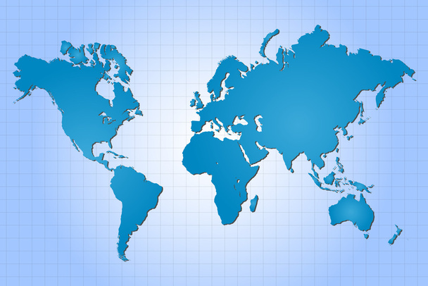 Mapa mundial
 - Vector, imagen
