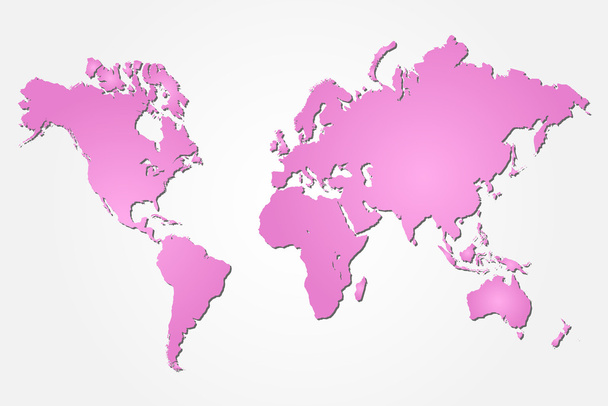 Mapa do mundo
 - Vetor, Imagem